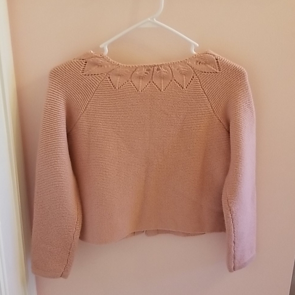 HANNA ANDERSSON mauve knit cardigan - Picture 2 of 6